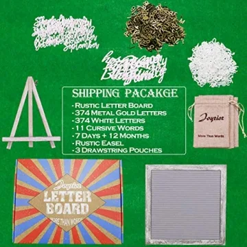 Rustic Felt Letter Board 10x10in Changeable Letter Board Sign with Precut Letters, Gray Felt Message Board with Farmhouse Wooden Frame, Baby Announcement Sign, Pregnancy Milestones Room Office Decor