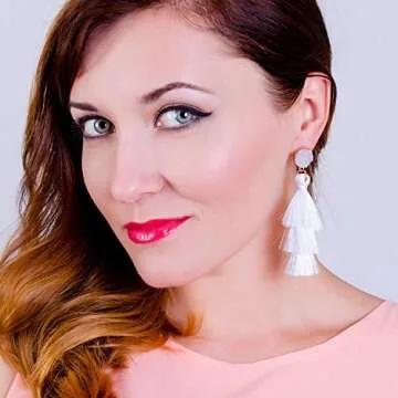 LEGITTA Yellow Tassel Earrings for Fashion-Forward Women