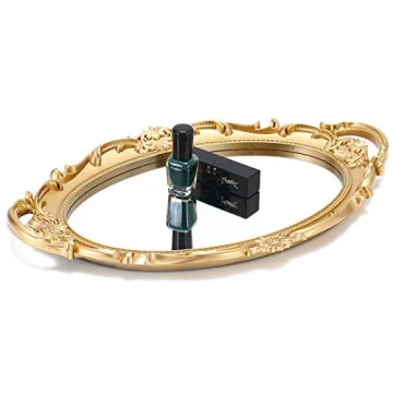 Sooyee Gold Mirror Tray - Elegant Decorative Home Accessory