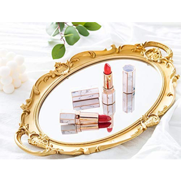 Sooyee Gold Mirror Tray - Elegant Decorative Home Accessory