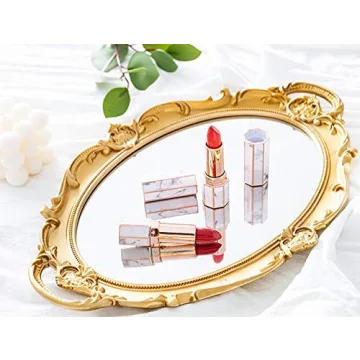 Sooyee Gold Mirror Tray - Elegant Decorative Home Accessory