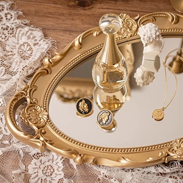 Sooyee Gold Mirror Tray - Elegant Decorative Home Accessory