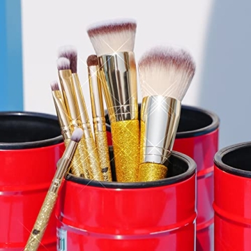 DUcare Foundation Brush Contour Bronzer Makeup Brush Double Ended Self Tanner Brush Sculpting Brush for Blending Liquid Powder Concealer Cream Cosmetics Blush Buffe