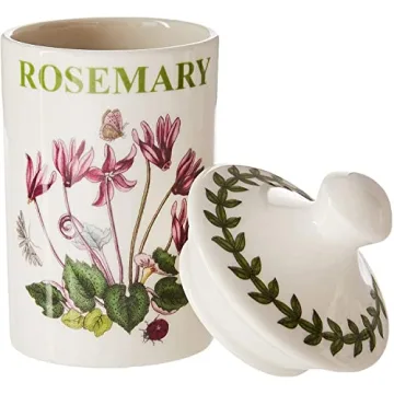 Portmeirion Botanical Spice Jars Set with Labels