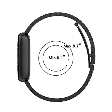 FitTurn Fitbit Luxe Elegant Adjustable Metal Bands