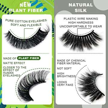 Royaomis D Curl Natural False Eyelashes for a Glam Look