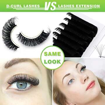 Royaomis D Curl Natural False Eyelashes for a Glam Look
