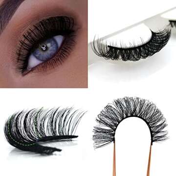 Royaomis D Curl Natural False Eyelashes for a Glam Look
