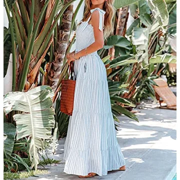 R.Vivimos Summer Cotton Boho Dress with Pockets