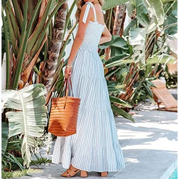 R.Vivimos Summer Cotton Boho Dress with Pockets