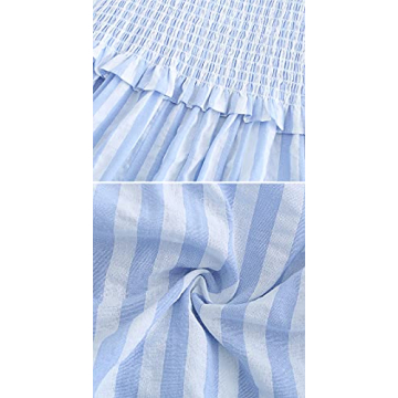 R.Vivimos Summer Cotton Boho Dress with Pockets