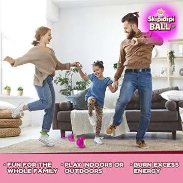 IPIDIPI TOYS Skip It Ankle Toy - Pink Retro Skipit Hopper, Ankle Jump Rope Skip Ball, Improve Coordination, Fun Exercise Playground - Best Retro Birthday Gift for Kids Ages 5-12