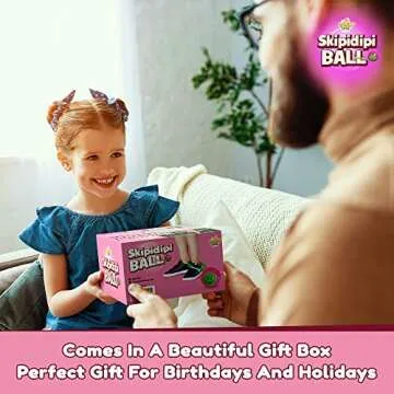 IPIDIPI TOYS Skip It Ankle Toy - Pink Retro Skipit Hopper, Ankle Jump Rope Skip Ball, Improve Coordination, Fun Exercise Playground - Best Retro Birthday Gift for Kids Ages 5-12