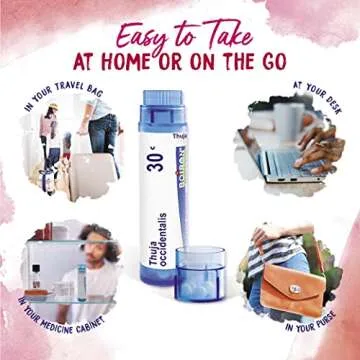 Boiron Thuja Occidentalis 30C Wart Removal Homeopathic Medicine for Painless Removal of Warts from Plantar (Feet), Hands, and Other Bodily Warts -80 Count (Pack of 3)