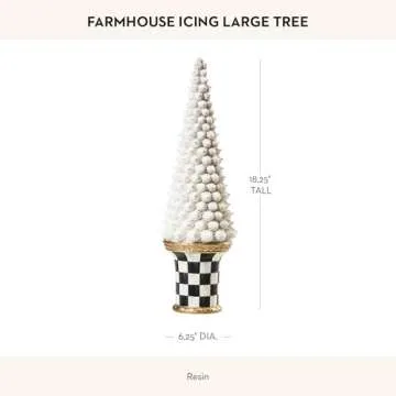 MACKENZIE-CHILDS Farmhouse Icing Large Tabletop Christmas Tree