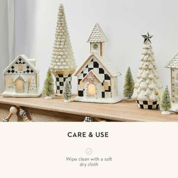 MACKENZIE-CHILDS Farmhouse Icing Large Tabletop Christmas Tree