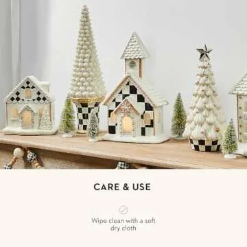 MACKENZIE-CHILDS Farmhouse Icing Large Tabletop Christmas Tree
