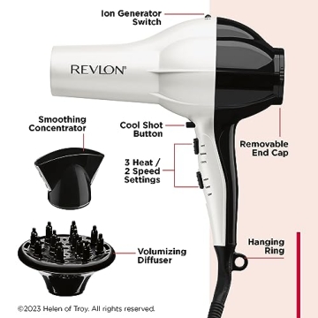 Revlon 1875W Shine Boosting Hair Dryer for Volume