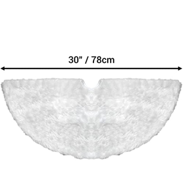 30 Inch Plush Velvet Christmas Tree Skirt for Your Decor