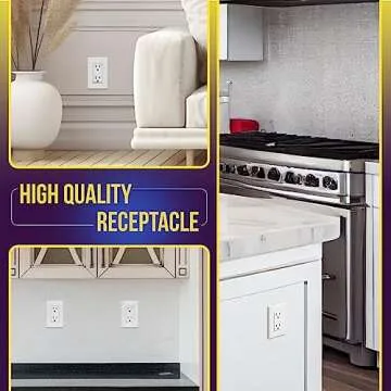 Durable Tamper-Resistant ENERLITES Wall Outlet - 10 Pack