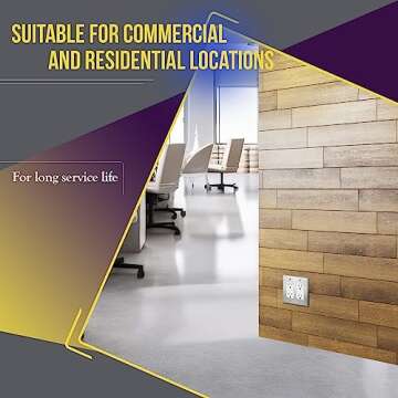 Durable Tamper-Resistant ENERLITES Wall Outlet - 10 Pack