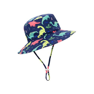 Baby Sun Hat UPF 50+ Sun Protective Toddler Bucket Hat Summer Kids Beach Hats Wide Brim Outdoor Play...