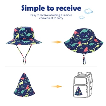 Stylish Baby Sun Hat UPF 50% for Boys & Girls 2-4T