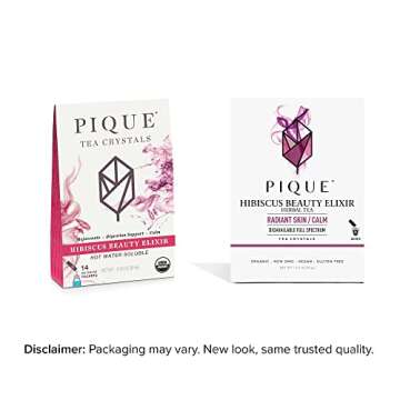Pique Organic Hibiscus Tea Crystals for Radiant Skin