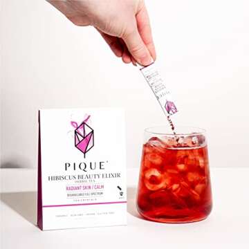 Pique Organic Hibiscus Tea Crystals for Radiant Skin