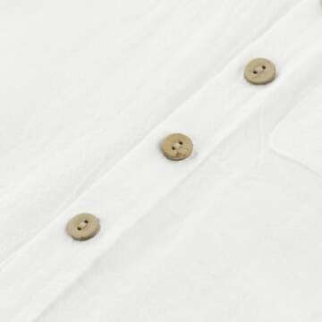 ACESTAR Toddler Baby Boys 2 Pieces Cotton Linen Set Short Sleeve Button Down Shirt and Shorts Set Beach Shorts Spring Summer Outfits（Light Blue,100）