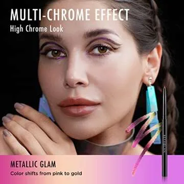 BEPHOLAN Eyeliner Pencil,Chameleon Brown-Purple Color Shifting Eyeliner,Colored Eyeliners,Metallic B...