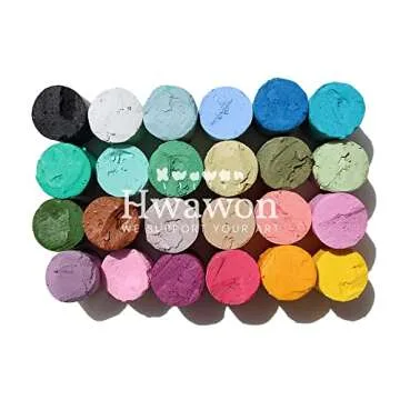 HWAWON Oil Pastels Artists Set - 24 Vivid Colors