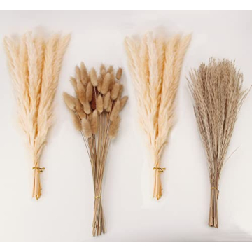 Natural Dried Pampas Grass Decor for Elegant Home Accent