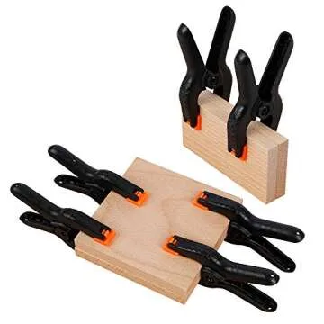 10 PCS 4.5 inch Professional Plastic Large Spring Clamps Heavy Duty for Crafts or Plastic Clips and Backdrop Clips Clamps for Backdrop Stand,Photography, Home Improvement and so on…