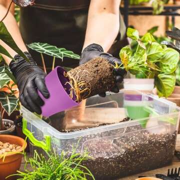 Bchjatk Colorful 3.8" Flower Pots for Indoor Gardening