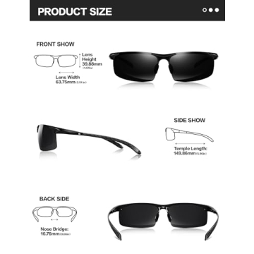 BIRCEN Polarized UV Sunglasses for Active Lifestyle
