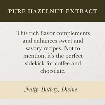 Cook's, Pure Hazelnut Flavor, Perfect for Baking and Cooking, Certified Kosher, Gluten Free, Allergen Free, Vegan, 8 oz