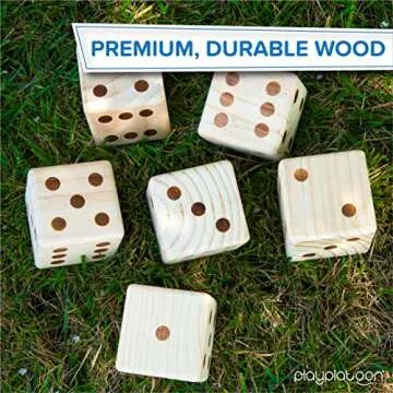 Play Platoon Lawn Dice - Giant Wooden Yard Dice Game for Playing Endless Outdoor Games
