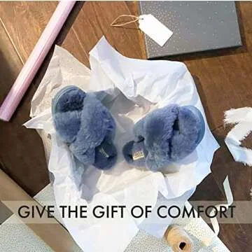 Fireside By Dearfoams Womens Newcastle Crossband All Over Shearling Easy On/Off Slide Slipper, Flintstone, 6 US