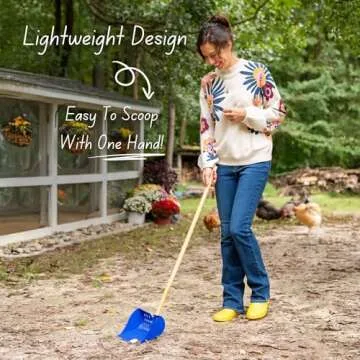 The Coop Scoop® 2-in-1 Chicken Poop Scooper & Rake – Durable Sand Sifting Litter Shovel for Chicken Coops & Small Farm Animals