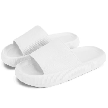 rosyclo Cloud Slippers for Women and Men, Pillow Massage Shower Bathroom Non-Slip Pillow Super Soft ...