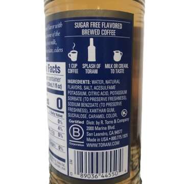 Torani Sugar Free Syrup – Salted Caramel Delights, 12.7 Ounce