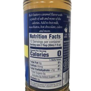 Torani Sugar Free Salted Caramel Syrup - 12.7 Ounce