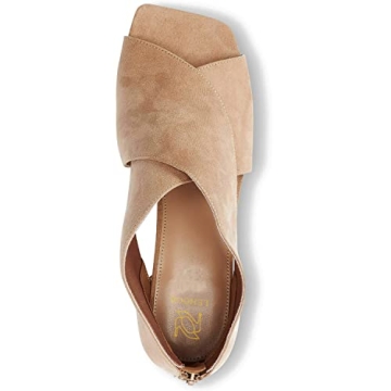 LEHOOR Women Chunky Heel Open Toe Booties - Stylish Comfort