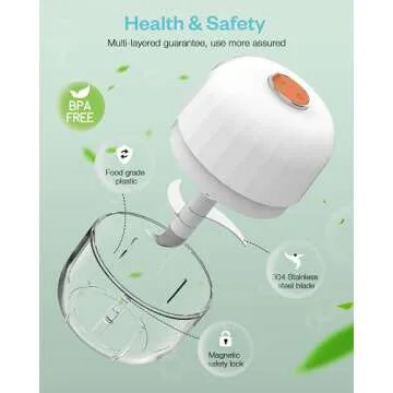 Olrid Electric Mini Garlic Chopper - Rechargeable & Compact