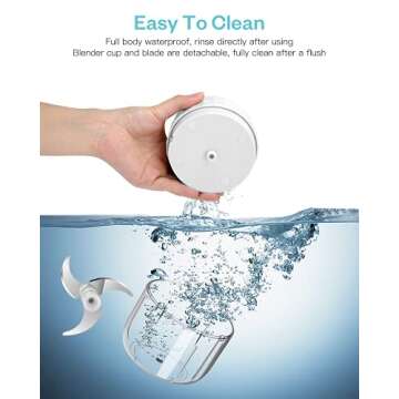 Electric Mini Garlic Chopper, Olrid Mini Chopper Food Processor, Garlic Mincer,Fusible Volume Iron-on Fleece | 15cm x 90cm (250ml),SL-BM07