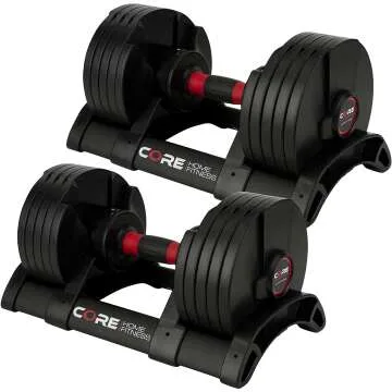 Adjustable Dumbbell Weight Set - Space Saver for Home