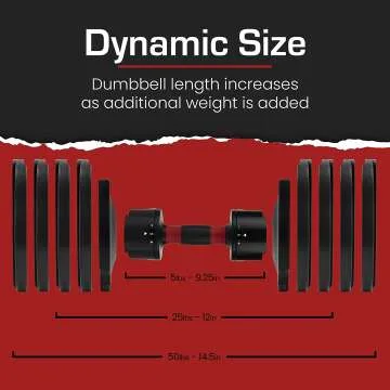 Adjustable Dumbbell Weight Set - Space Saver for Home