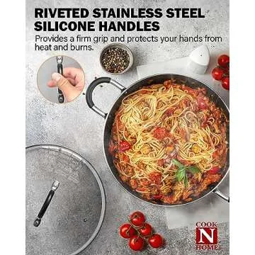 Cook N Home 8-Piece Premium Nonstick Cookware Set