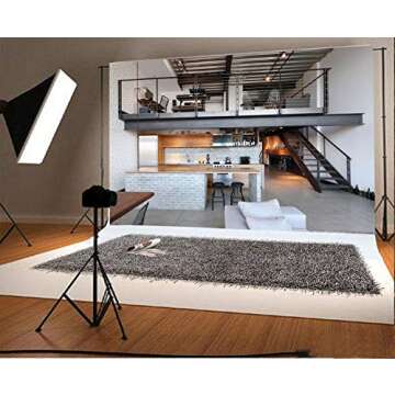 Leowefowa 9x6ft Duplex Kitchen Backdrop for Photo Props